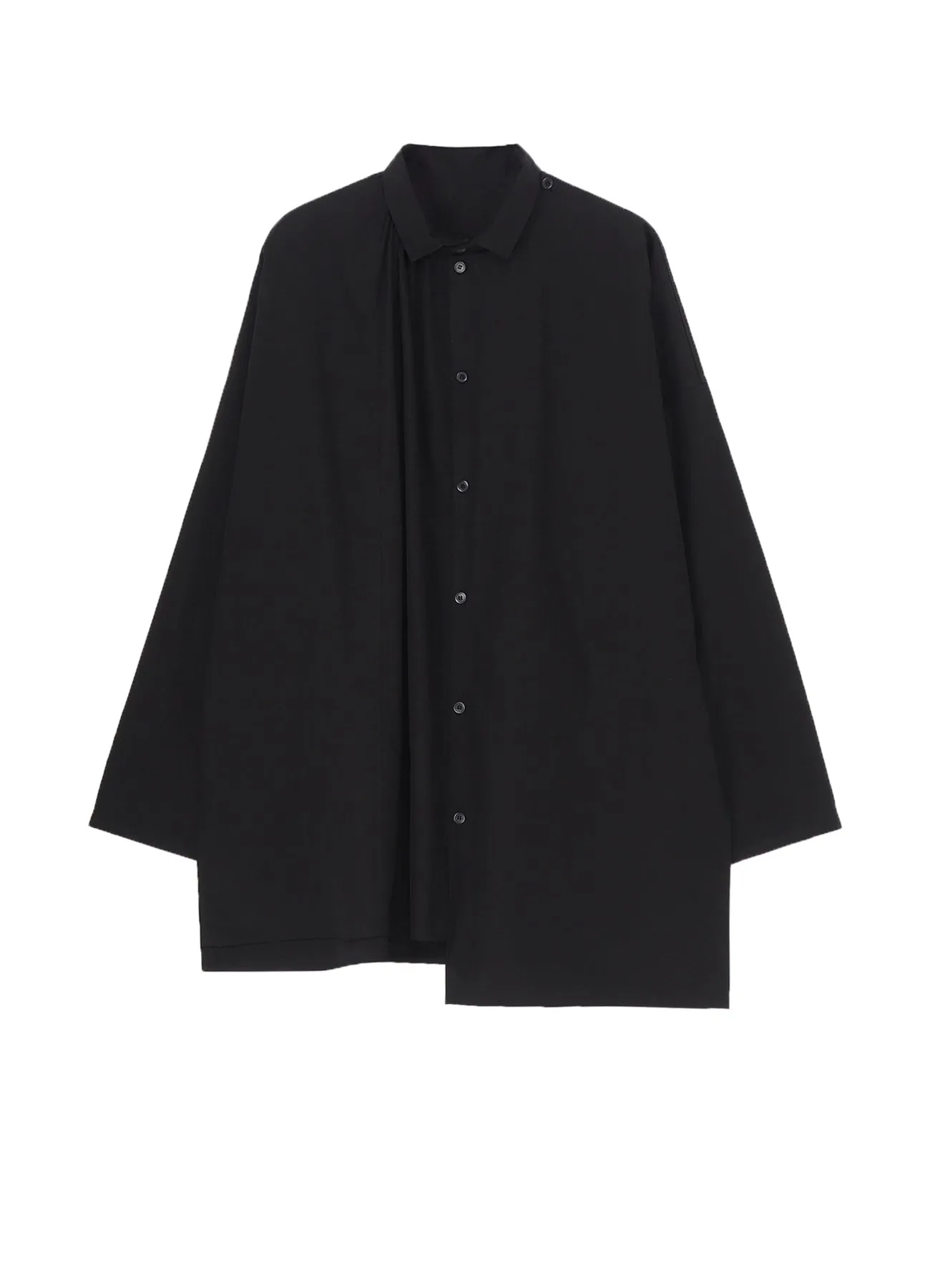 COTTON BROAD GATHER DOUBLE BLOUSE sold by Yohji Yamamoto