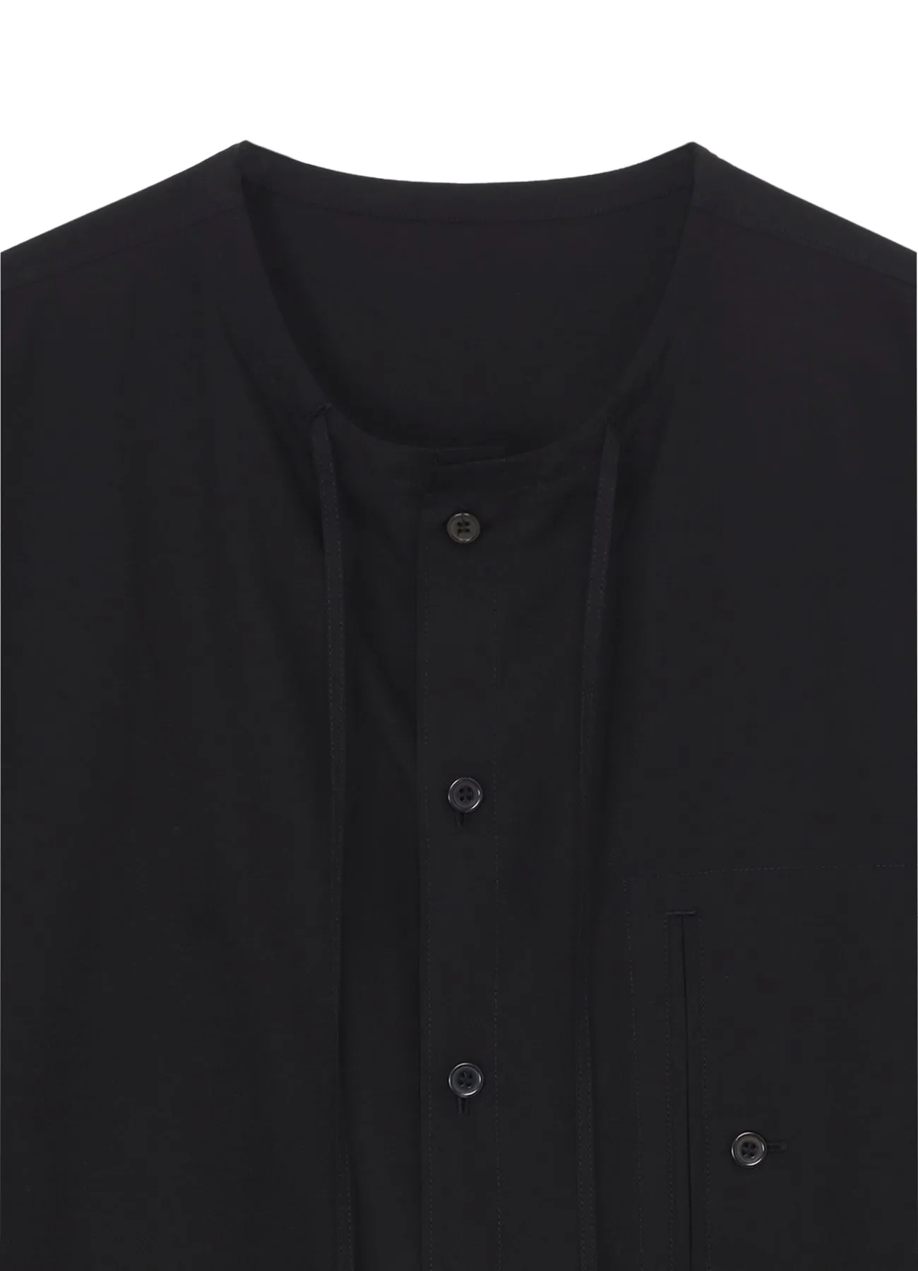 COTTON BROAD GUESSETED STRING COLLAR BLOUSE sold by Yohji Yamamoto product image thumbnail 4