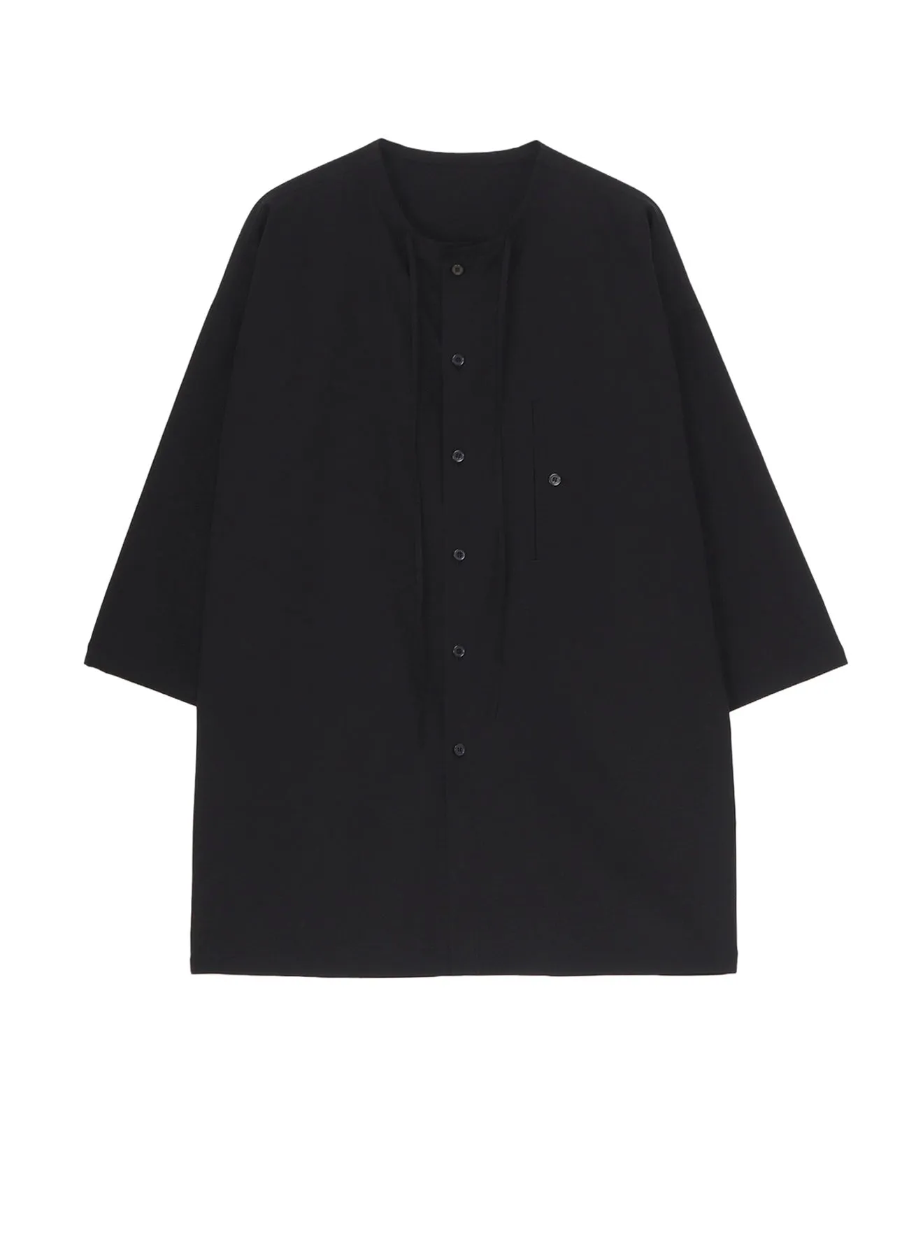 COTTON BROAD GUESSETED STRING COLLAR BLOUSE sold by Yohji Yamamoto