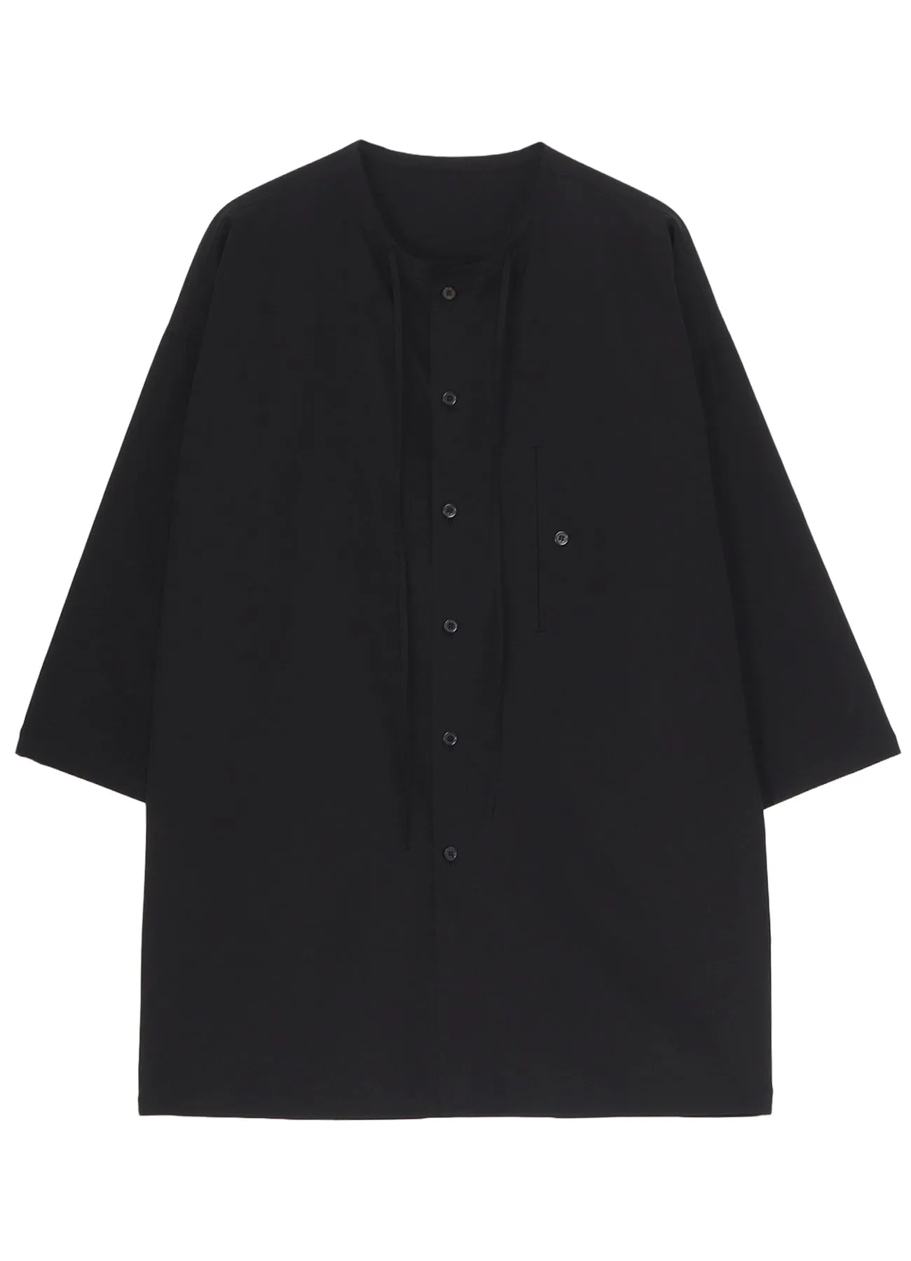 COTTON BROAD GUESSETED STRING COLLAR BLOUSE sold by Yohji Yamamoto product image thumbnail 2