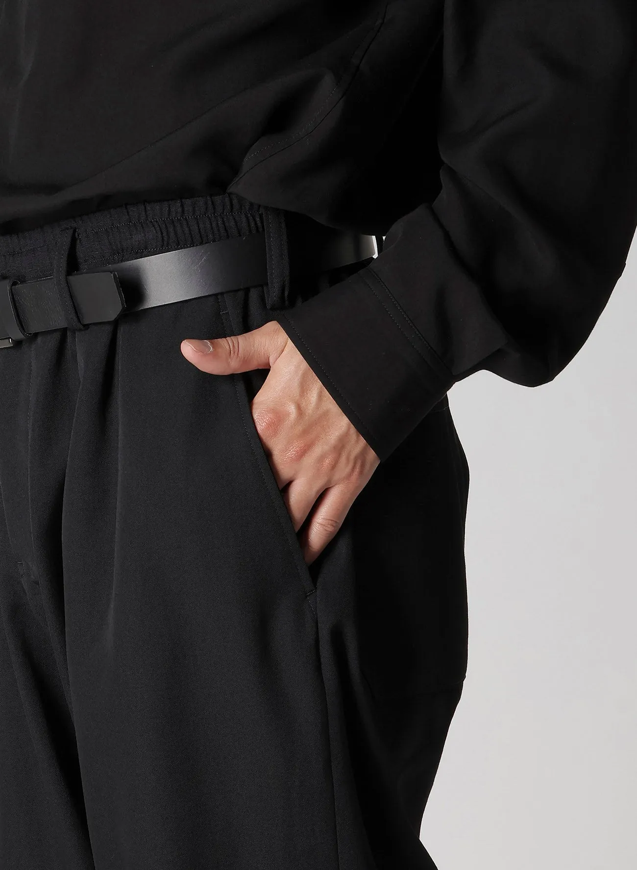 REGULATION GABARDINE W RIB POCKET PANTS sold by Yohji Yamamoto product image thumbnail 4