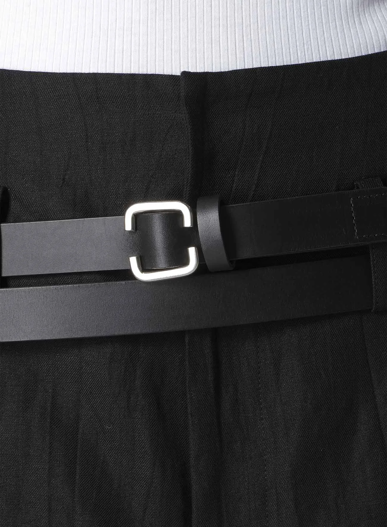 MATT SOFT OIL LEATHER LONG LENGTH BELT sold by Yohji Yamamoto product image thumbnail 3