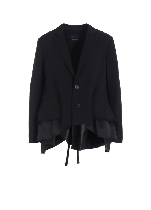 GABARDINE PEPLUM JACKET made by Yohji Yamamoto