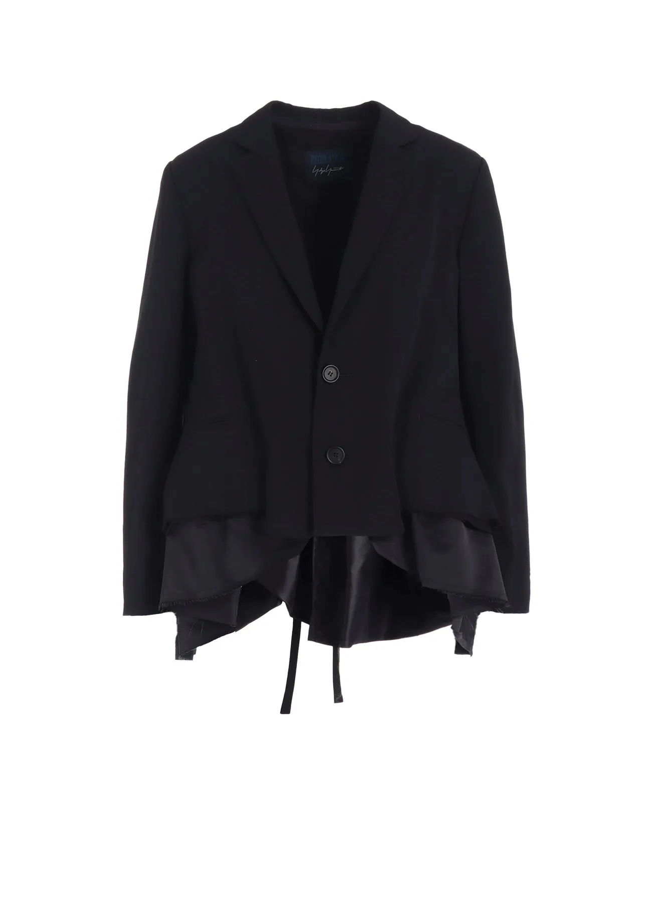 GABARDINE PEPLUM JACKET sold by Yohji Yamamoto