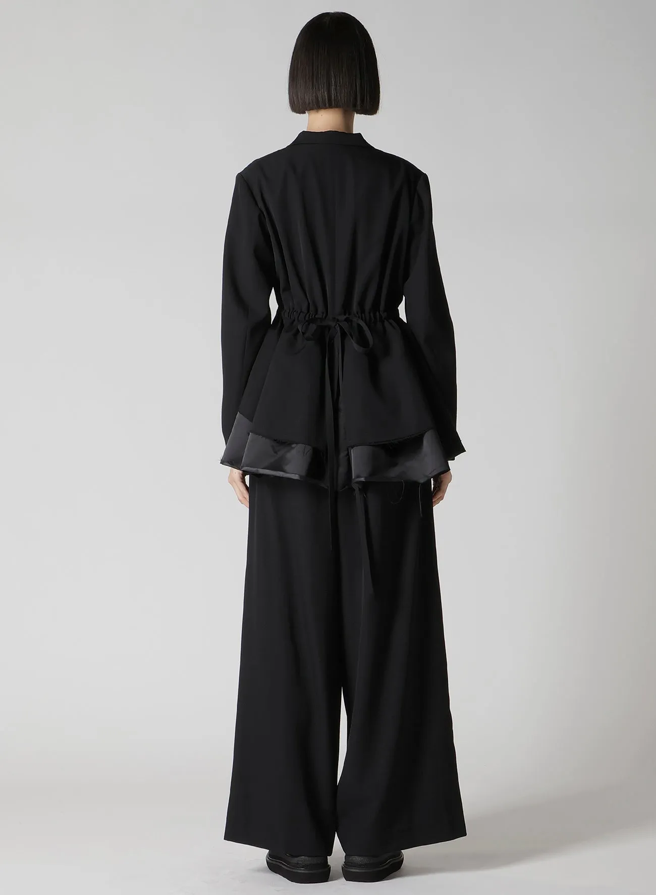 GABARDINE PEPLUM JACKET sold by Yohji Yamamoto product image thumbnail 5