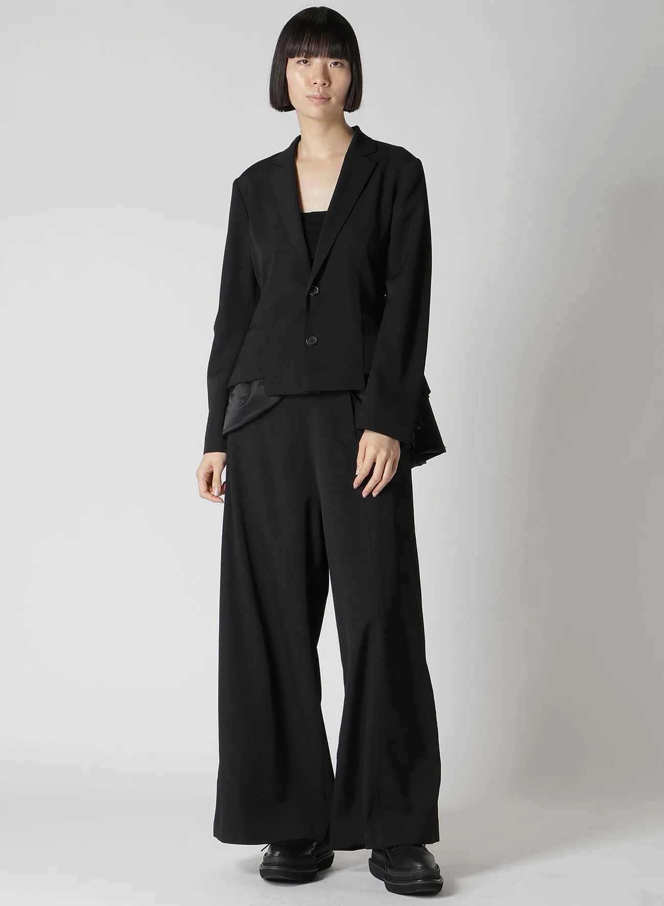 GABARDINE PEPLUM JACKET sold by Yohji Yamamoto product image thumbnail 3