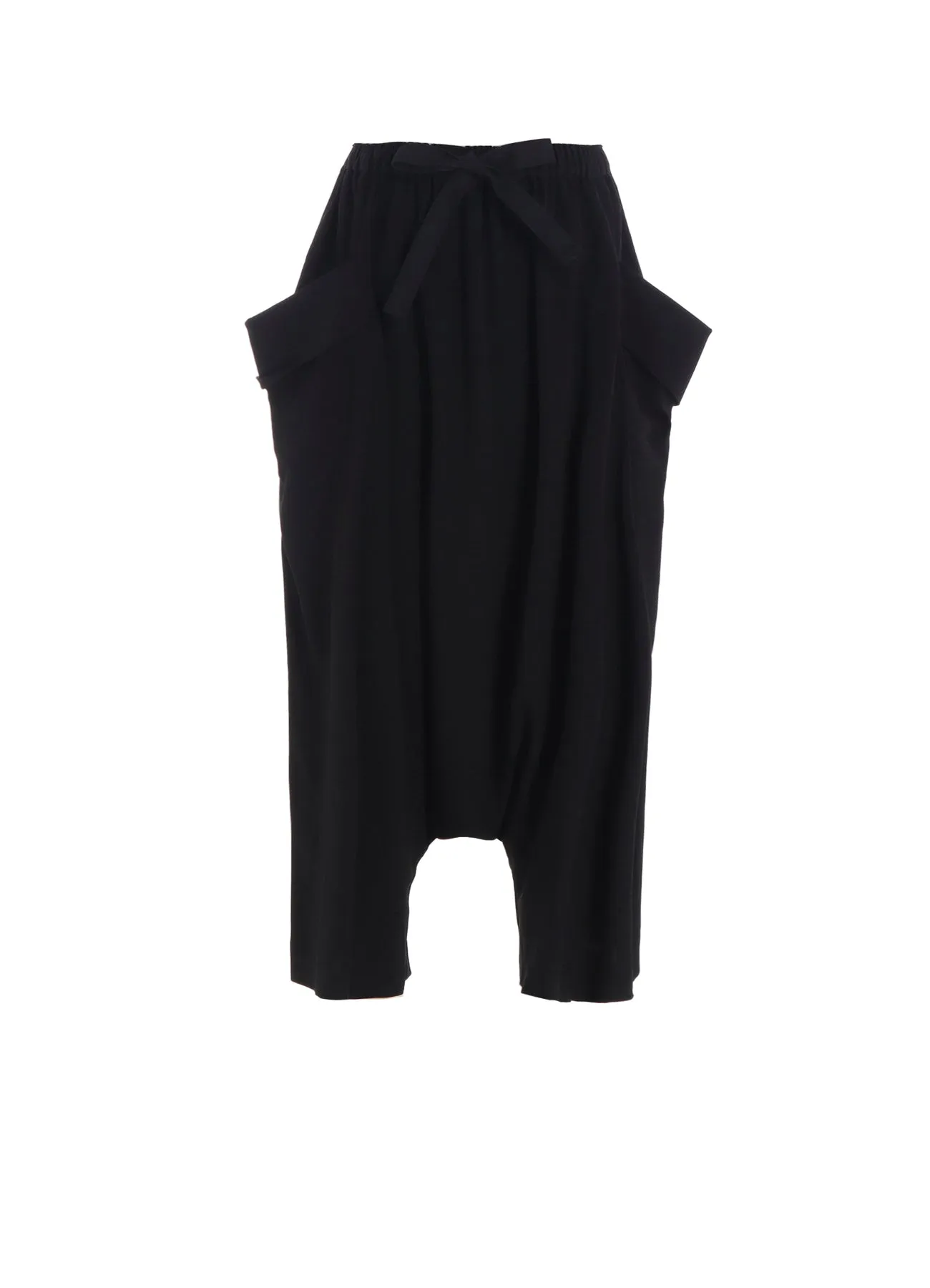 TA/PE CREPE DE CHINE BIG POCKET SAROUEL PANTS sold by Yohji Yamamoto