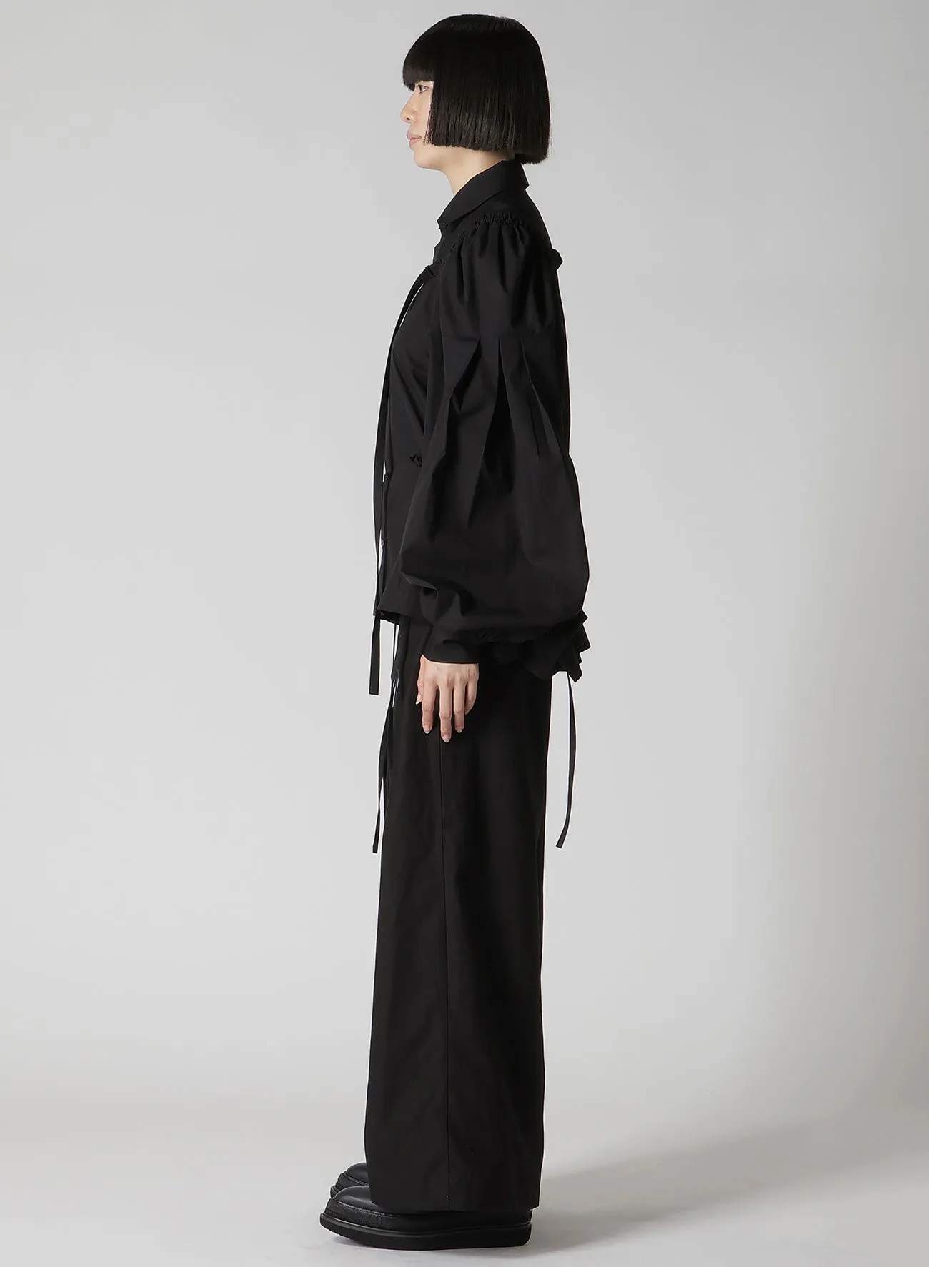 BROAD COMBINATION BLOUSE sold by Yohji Yamamoto product image thumbnail 4