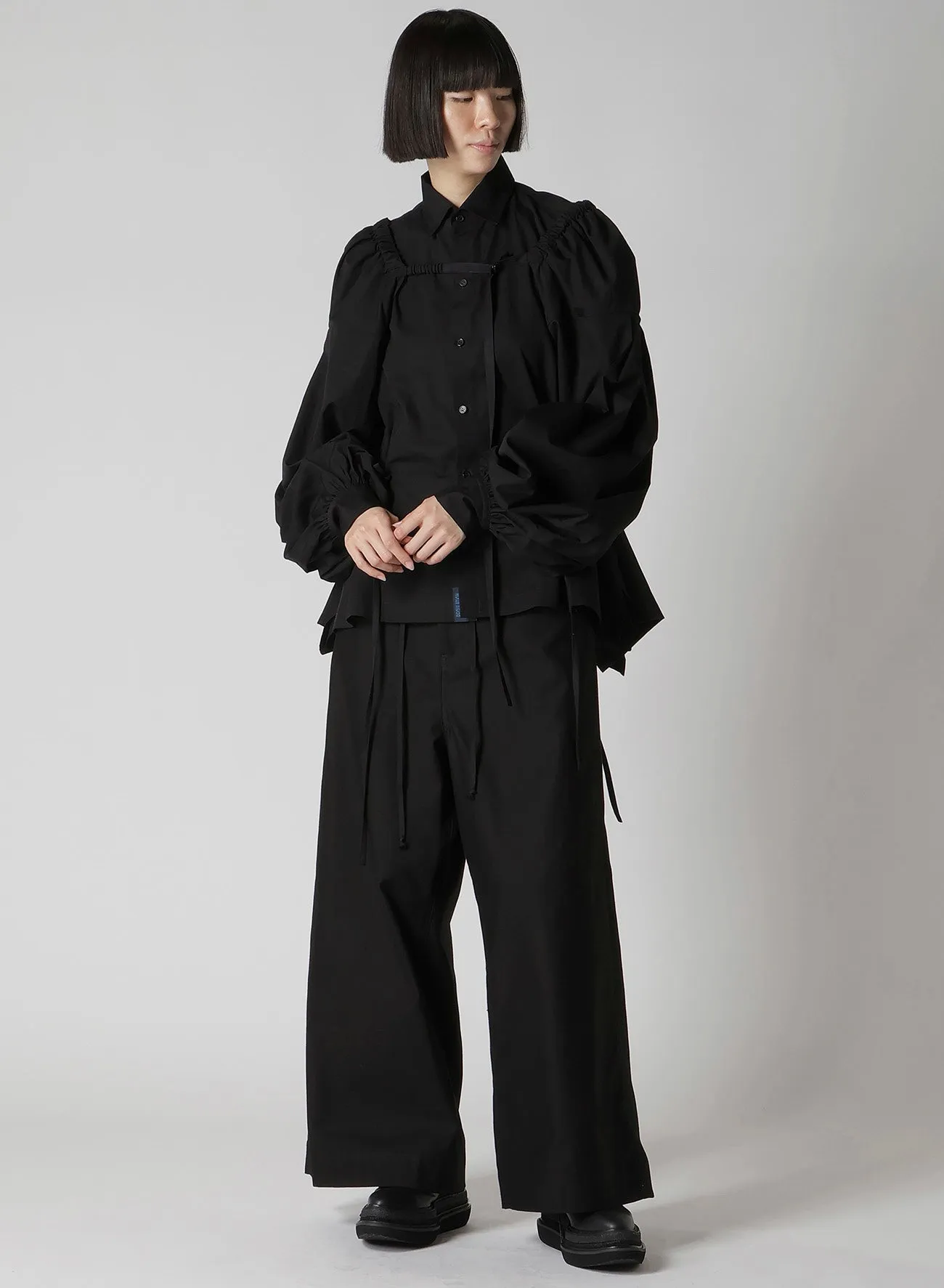 BROAD COMBINATION BLOUSE sold by Yohji Yamamoto product image thumbnail 3