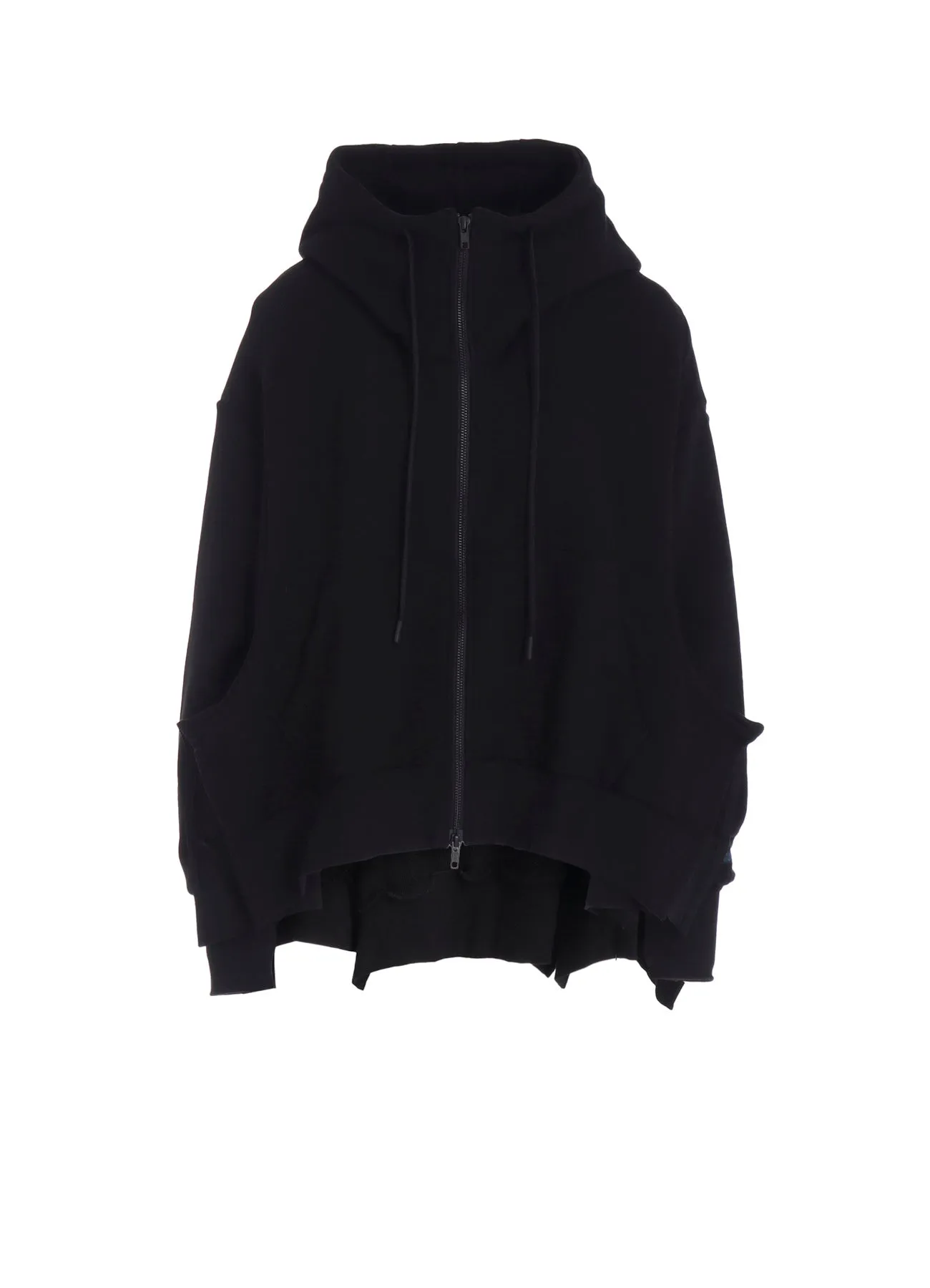 Liy/C FRENCH TERRY FLARED HOODIE sold by Yohji Yamamoto
