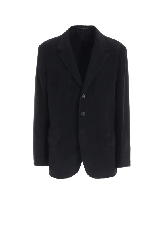 Y's for men x 120% LINO VELVET BACK SIDE GATHER JACKET made by Yohji Yamamoto