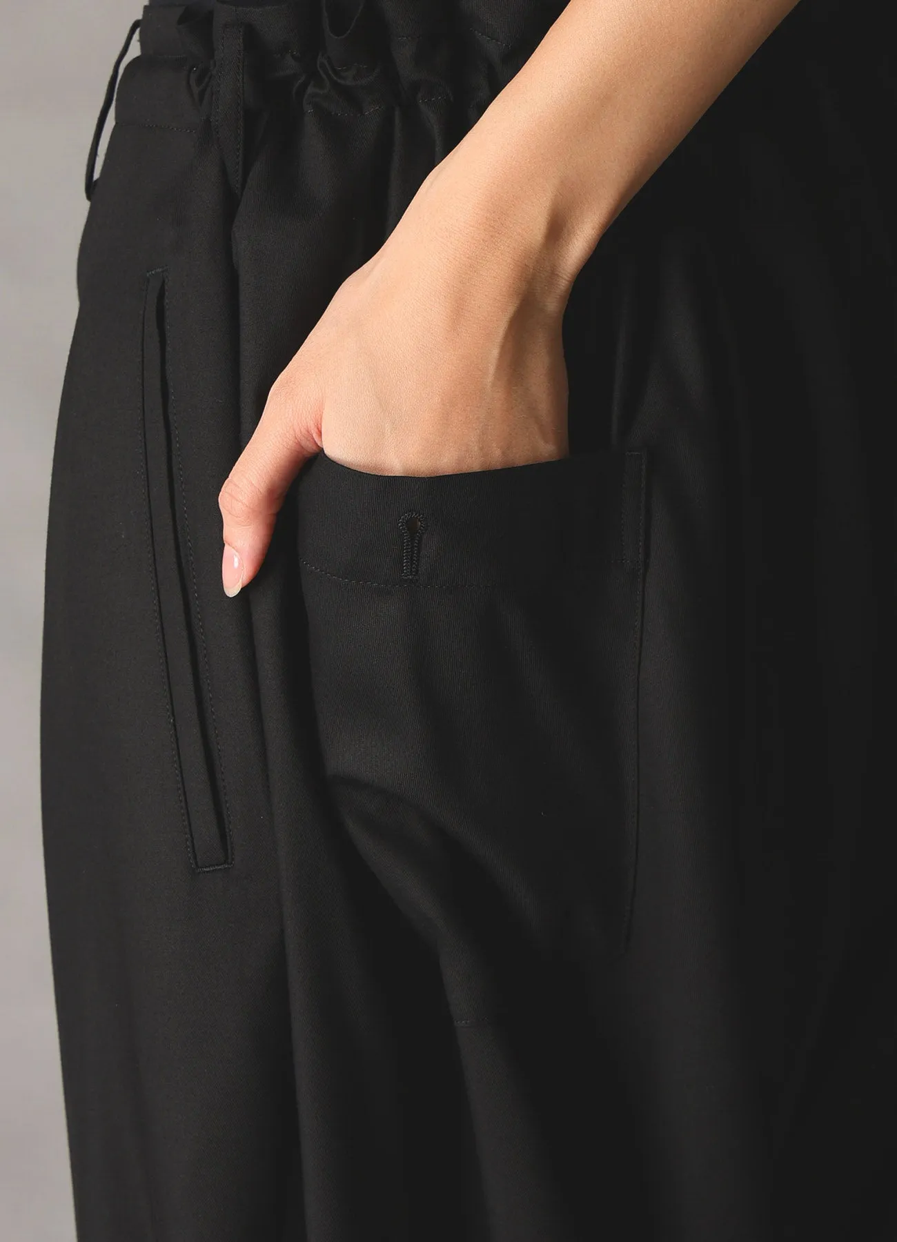 TR TWILL WIDE LEG PANTS sold by Yohji Yamamoto product image thumbnail 5