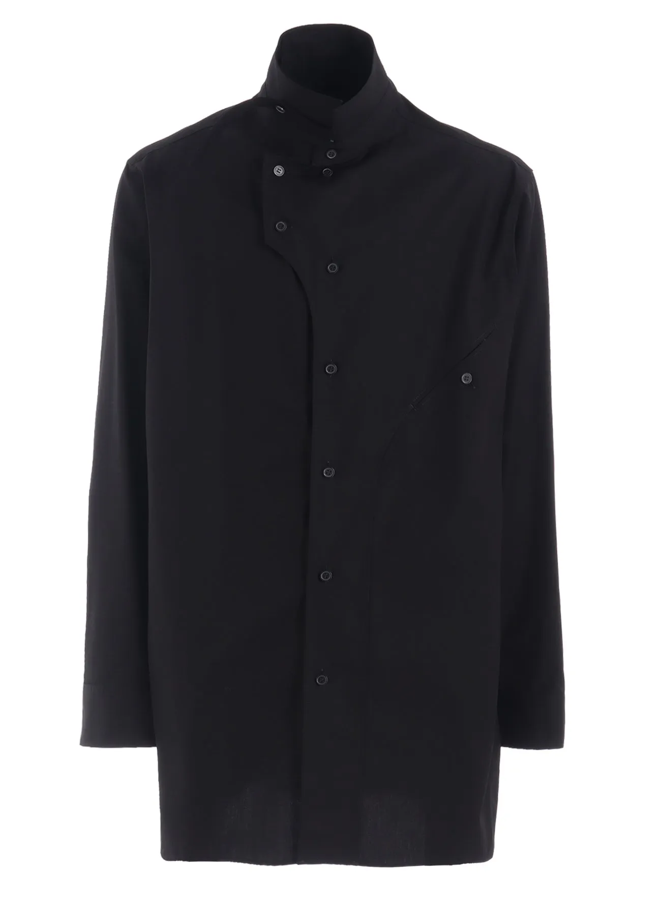 COTTON BROAD CURVED FRONT PANEL SHIRT sold by Yohji Yamamoto product image thumbnail 3