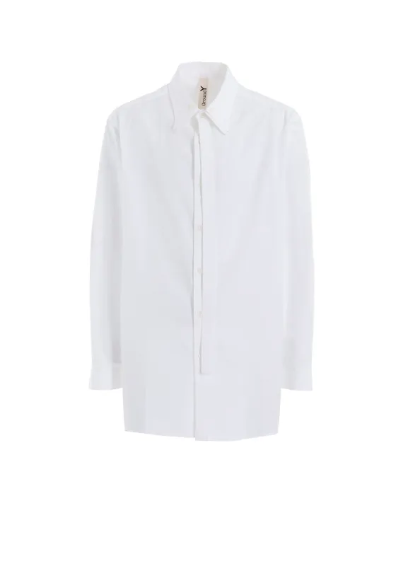 COTTON BROAD DOUBLE-LAYER COLLAR SHIRT sold by Yohji Yamamoto