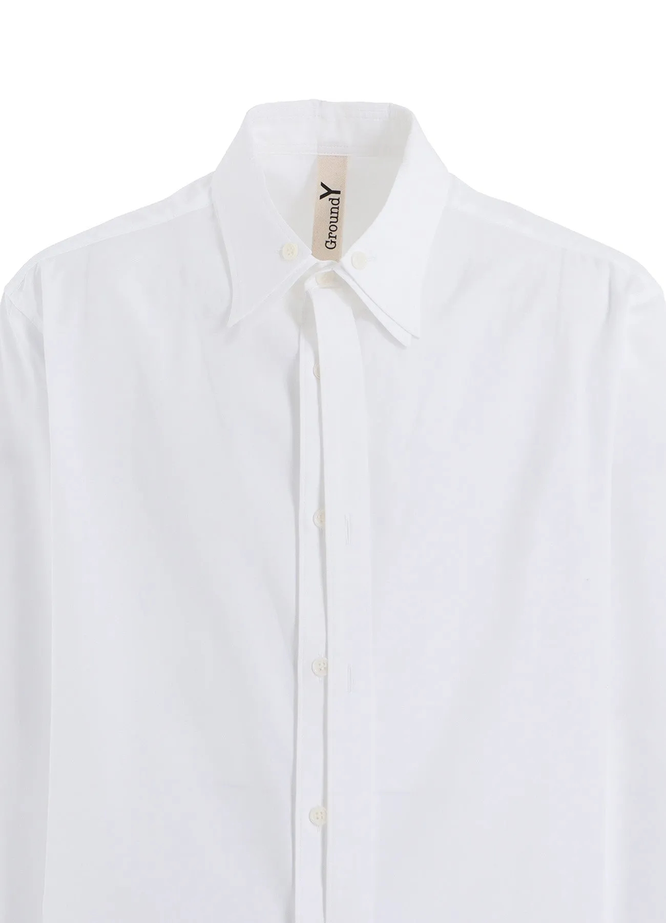 COTTON BROAD DOUBLE-LAYER COLLAR SHIRT sold by Yohji Yamamoto product image thumbnail 5