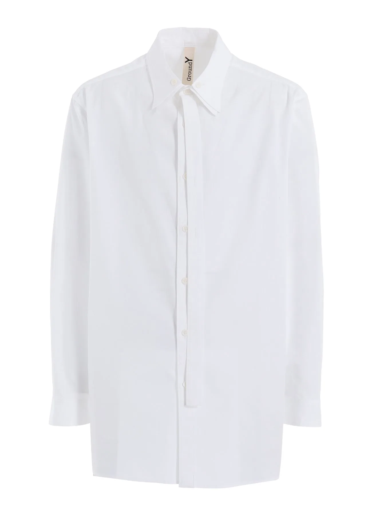 COTTON BROAD DOUBLE-LAYER COLLAR SHIRT sold by Yohji Yamamoto product image thumbnail 2