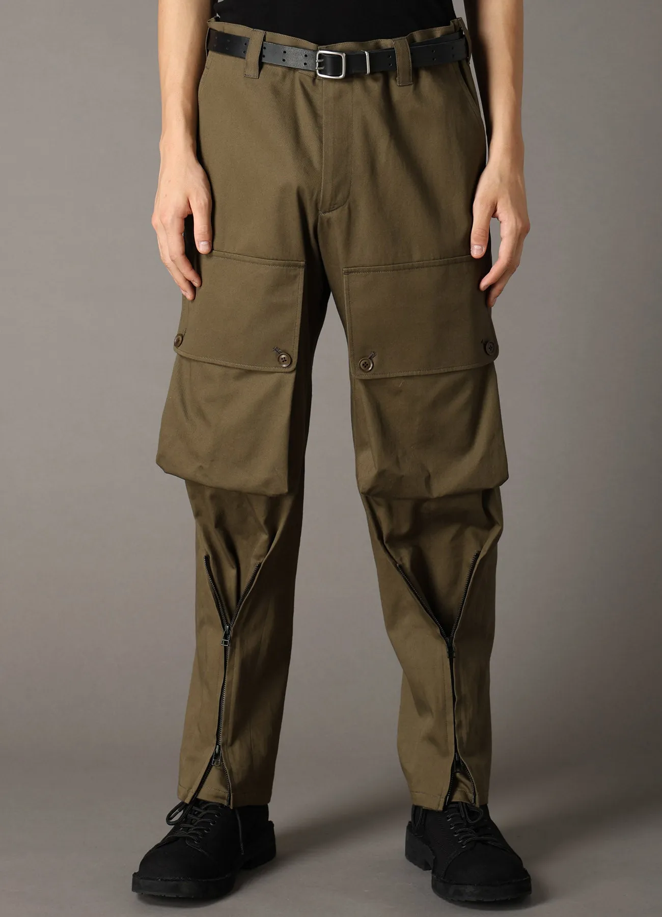 KATSURAGI ZIPPER JODHPURS CARGO PANTS sold by Yohji Yamamoto product image thumbnail 5