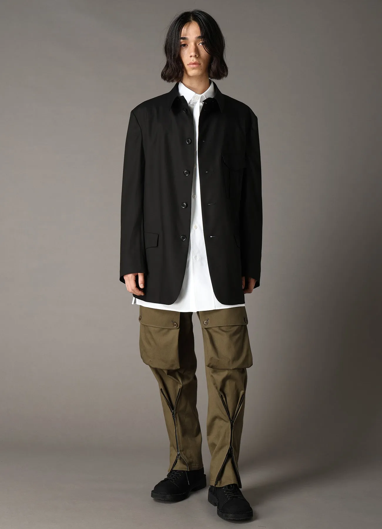 KATSURAGI ZIPPER JODHPURS CARGO PANTS sold by Yohji Yamamoto product image thumbnail 4