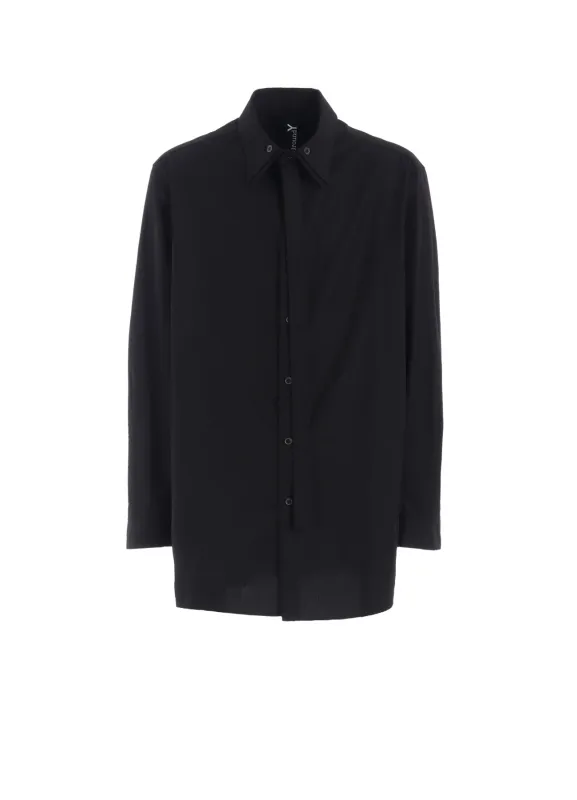 COTTON BROAD DOUBLE-LAYER COLLAR SHIRT sold by Yohji Yamamoto