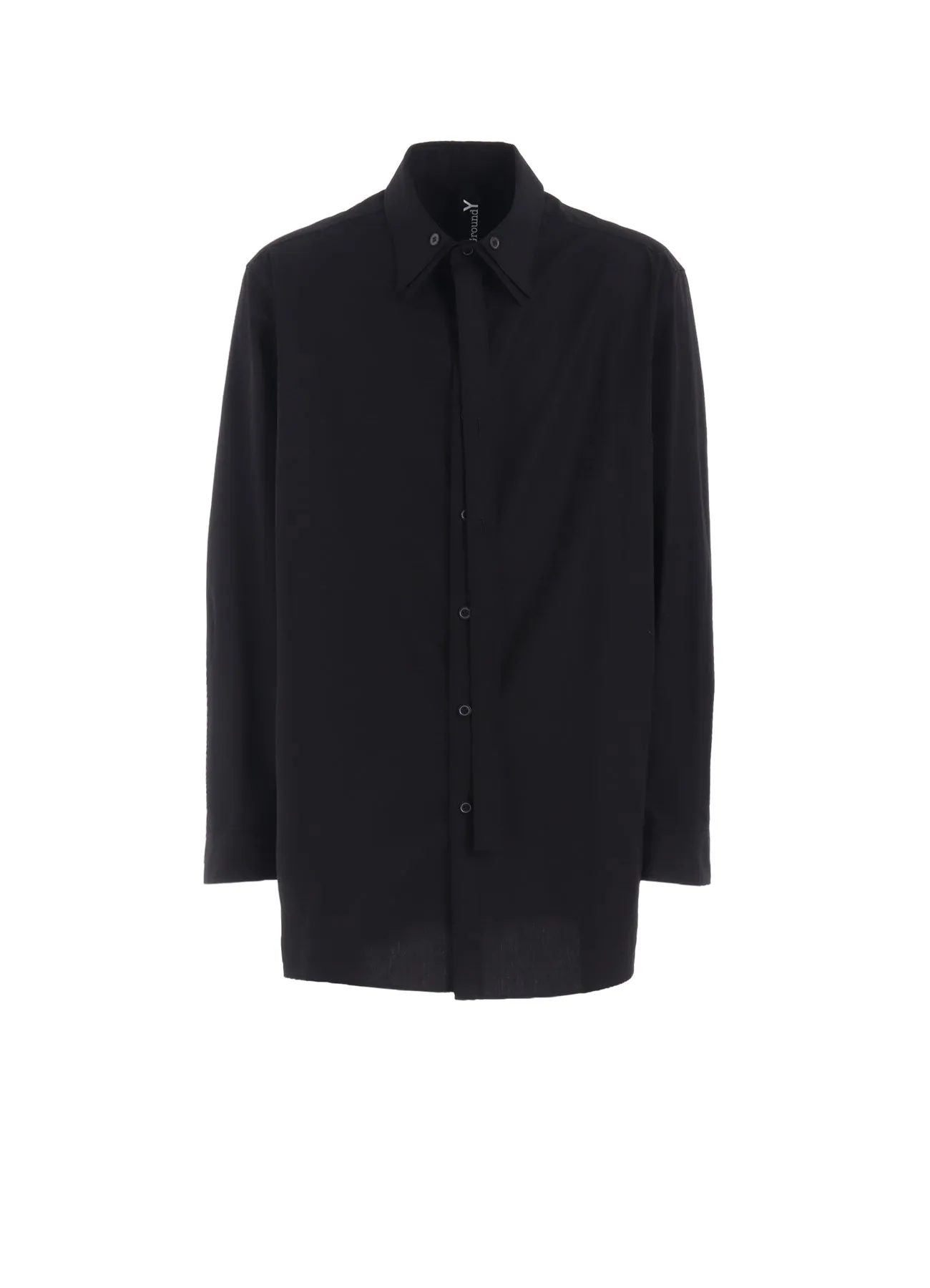 COTTON BROAD DOUBLE-LAYER COLLAR SHIRT sold by Yohji Yamamoto