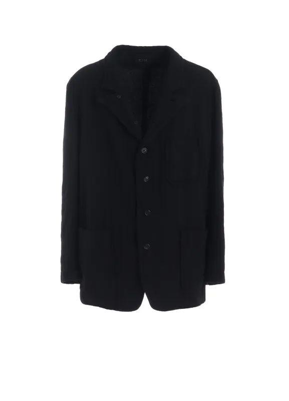 WOOL GAUZE SEMI-PEAKED JACKET made by Yohji Yamamoto
