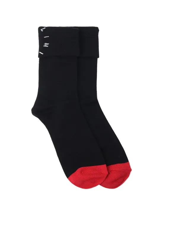 LOGO DOUBLE SOCKS sold by Yohji Yamamoto