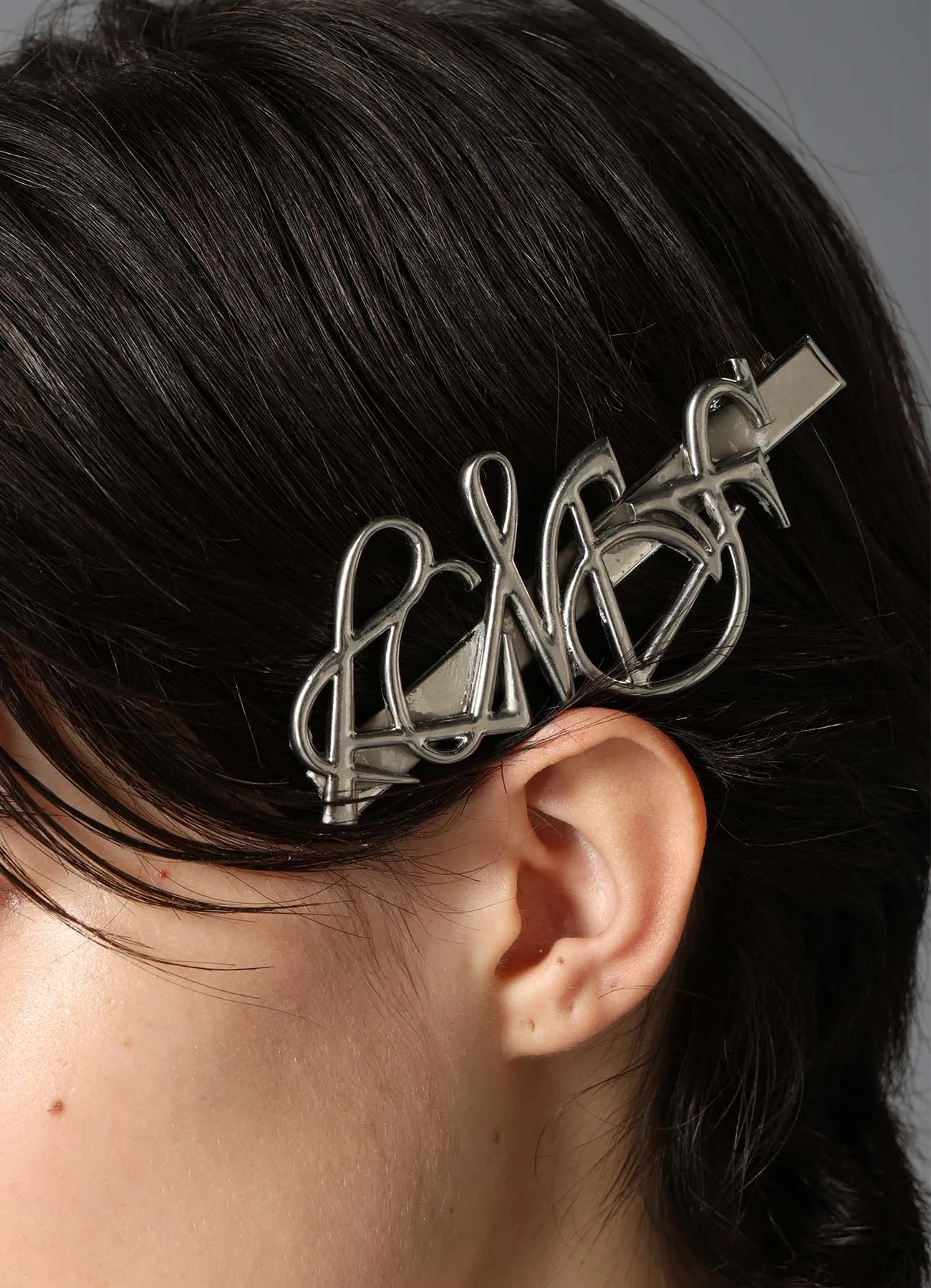 BRASS LOGO HAIR PIN sold by Yohji Yamamoto product image thumbnail 5