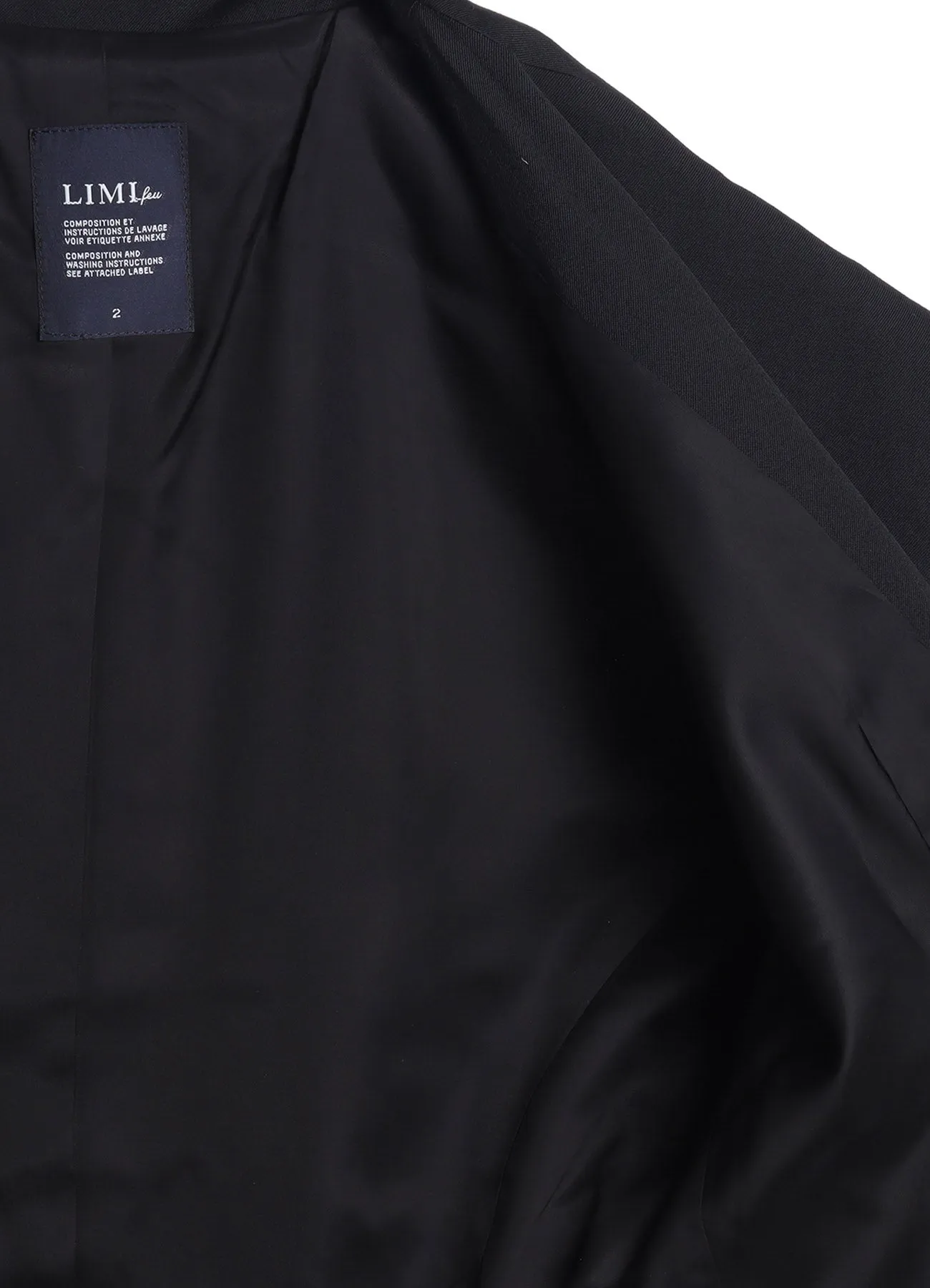 WOOL GABARDINE BACK LONG JACKET sold by Yohji Yamamoto product image thumbnail 4
