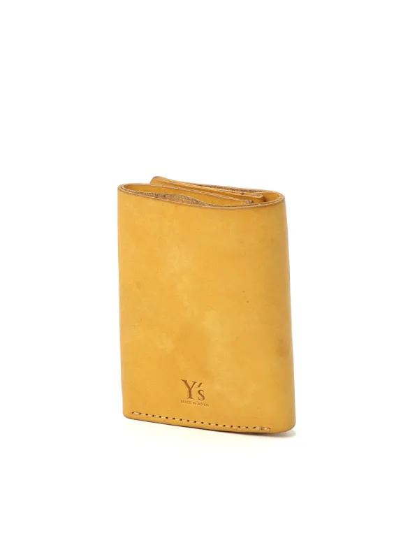 VEGETABLE-TANNED NUBUCK LEATHER TRIFOLD WALLET made by Yohji Yamamoto