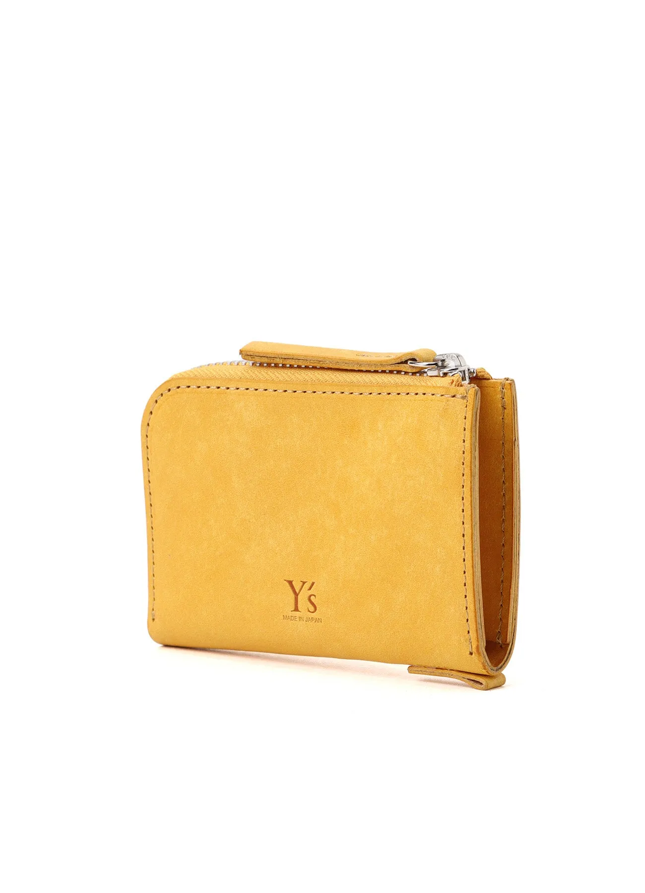 VEGETABLE-TANNED NUBUCK LEATHER ZIP WALLET sold by Yohji Yamamoto