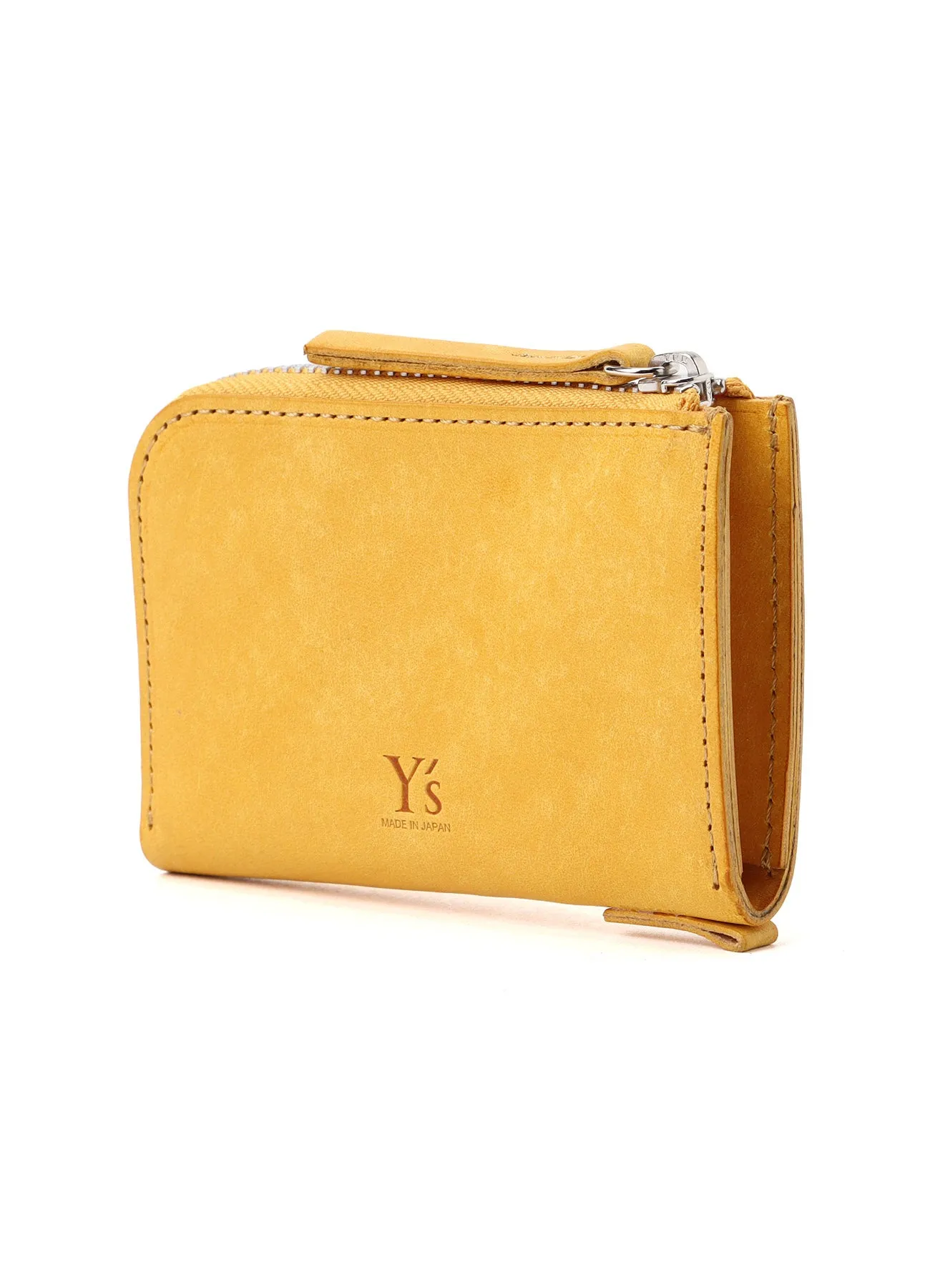 VEGETABLE-TANNED NUBUCK LEATHER ZIP WALLET sold by Yohji Yamamoto product image thumbnail 2