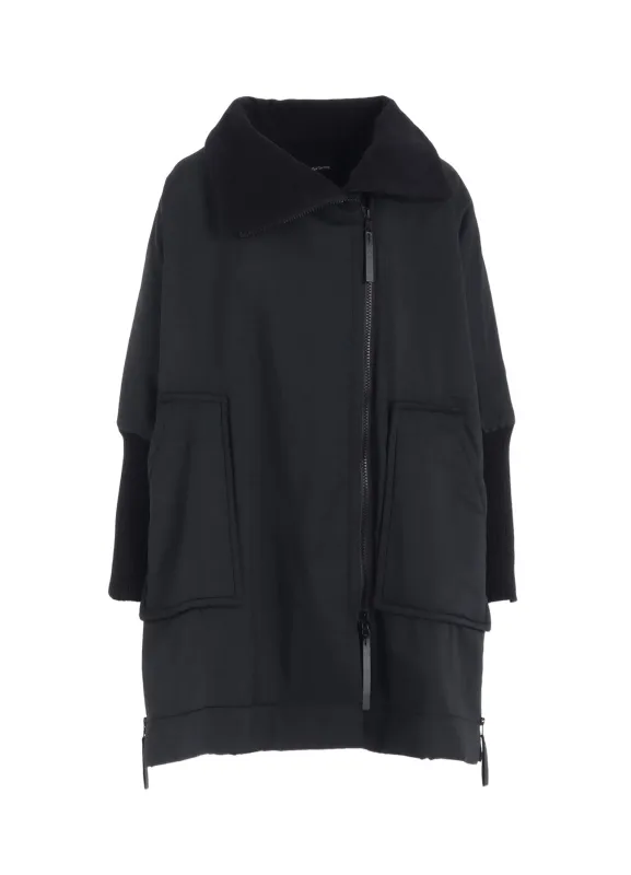 TAFFETA + FLEECE COAT sold by Yohji Yamamoto