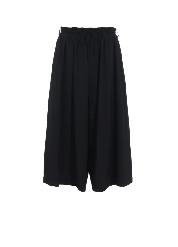 WASHER WOOL GABARDINE CULOTTE PANTS sold by Yohji Yamamoto