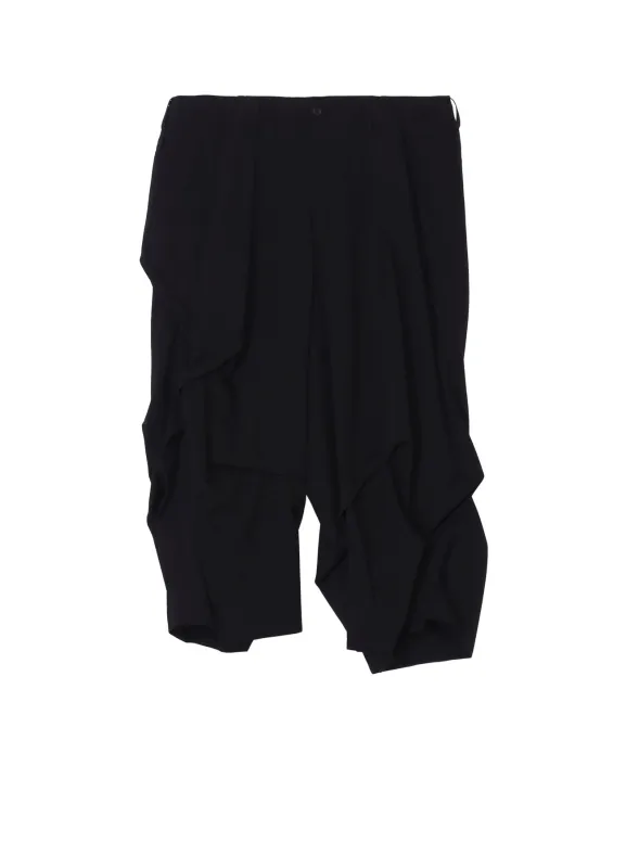 WOOL GABARDINE THICK TUCKS PANTS sold by Yohji Yamamoto