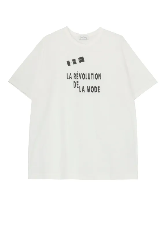 30/- COMBED PLAIN STITCH SHORT SLEEVE TEE made by Yohji Yamamoto