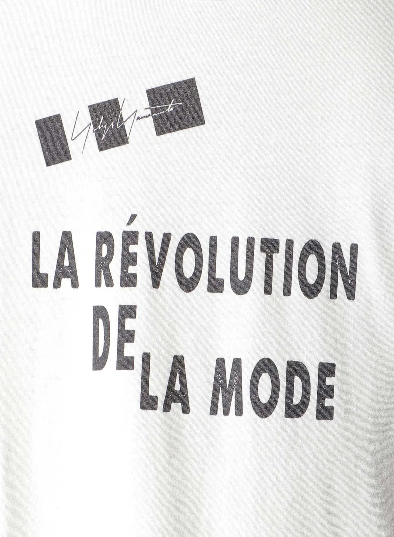 30/- COMBED PLAIN STITCH SHORT SLEEVE TEE sold by Yohji Yamamoto product image thumbnail 5