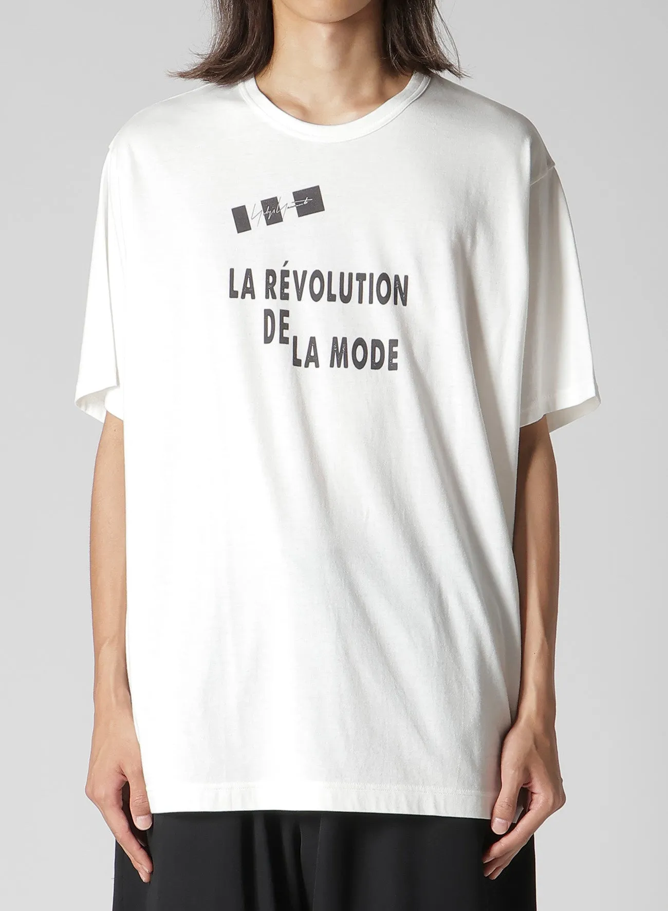 30/- COMBED PLAIN STITCH SHORT SLEEVE TEE sold by Yohji Yamamoto product image thumbnail 2