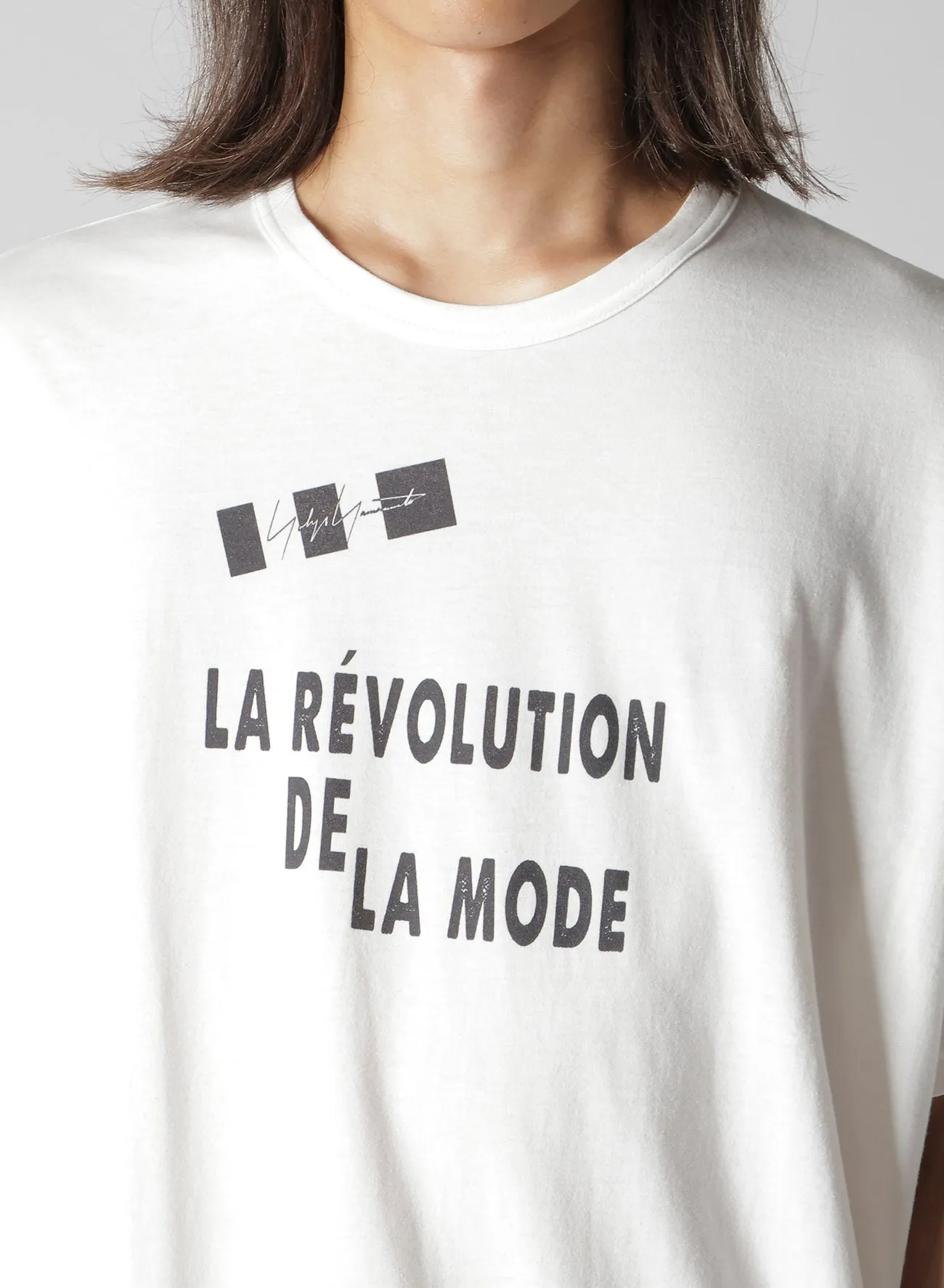 30/- COMBED PLAIN STITCH SHORT SLEEVE TEE sold by Yohji Yamamoto product image thumbnail 3