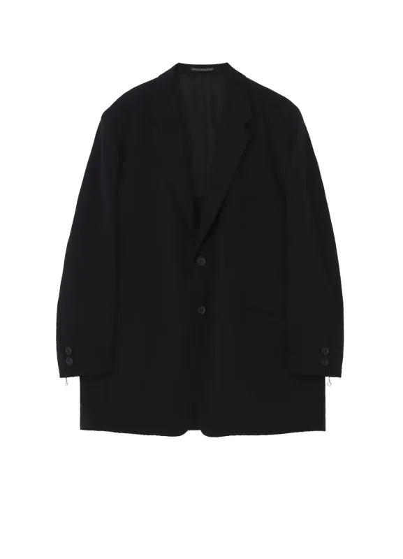WOOL GABARDINE DOUBLE BUTTON JACKET sold by Yohji Yamamoto