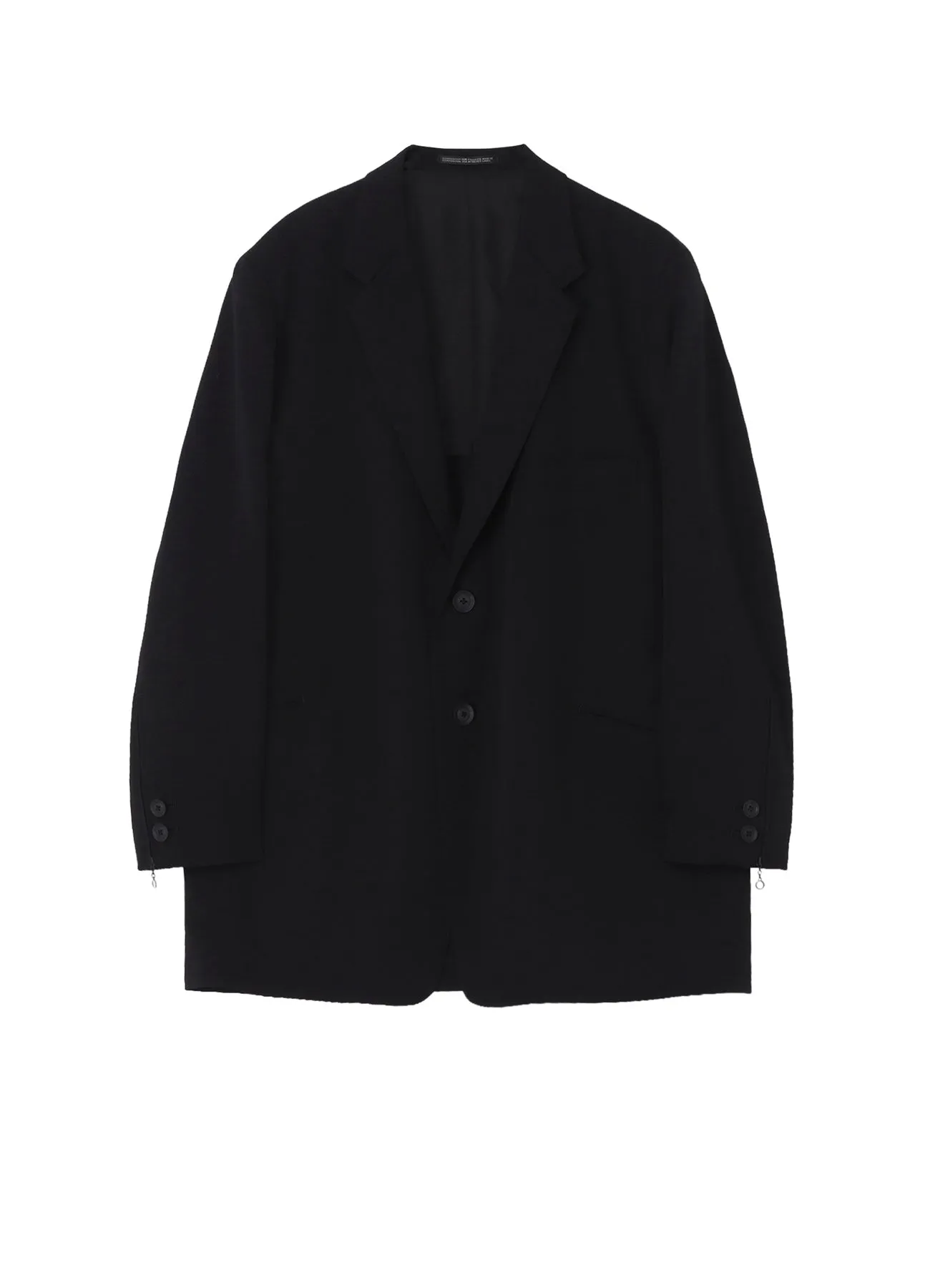 WOOL GABARDINE DOUBLE BUTTON JACKET sold by Yohji Yamamoto