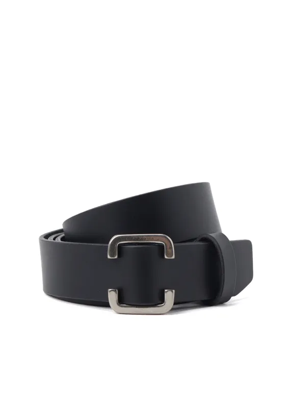MAT SOFT OIL LEATHER 30MM FREE BELT sold by Yohji Yamamoto