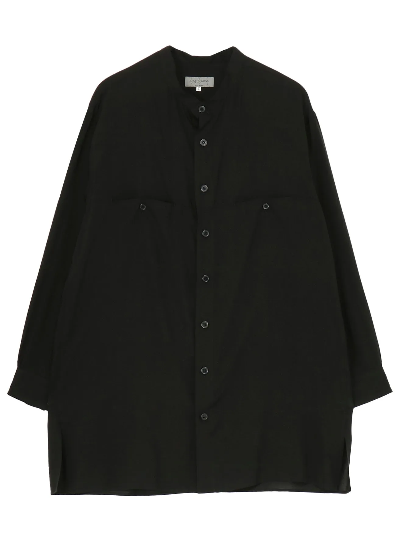 CELLULOSE LAWN STAND COLLAR BLOUSE sold by Yohji Yamamoto product image thumbnail 2