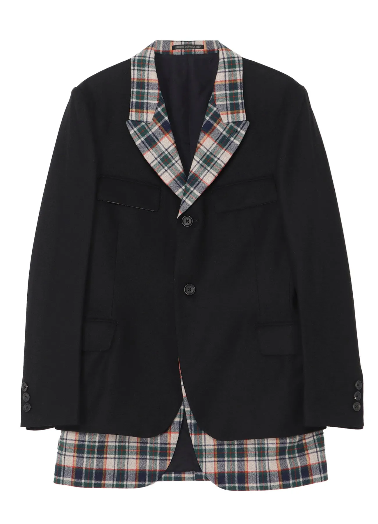 Yohji Yamamoto × PENDLETON DOCKING SHORT JACKET A sold by Yohji Yamamoto product image thumbnail 2