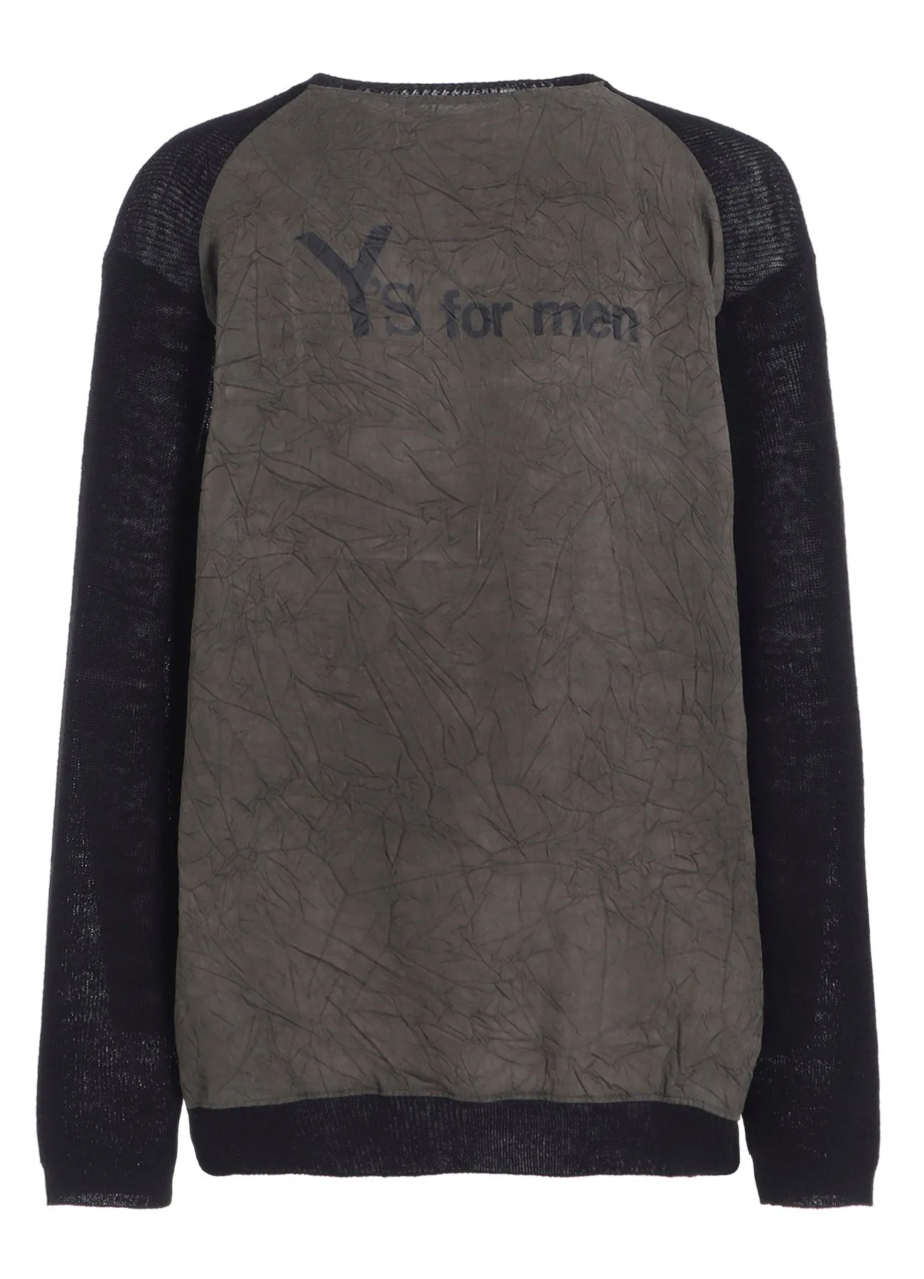 Y's for men BIG LOGO ROUND NECK PULLOVER sold by Yohji Yamamoto product image thumbnail 3