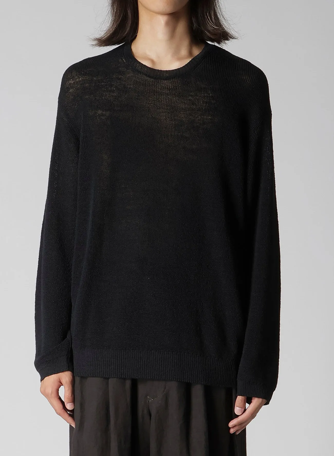 Y's for men BIG LOGO ROUND NECK PULLOVER sold by Yohji Yamamoto product image thumbnail 4