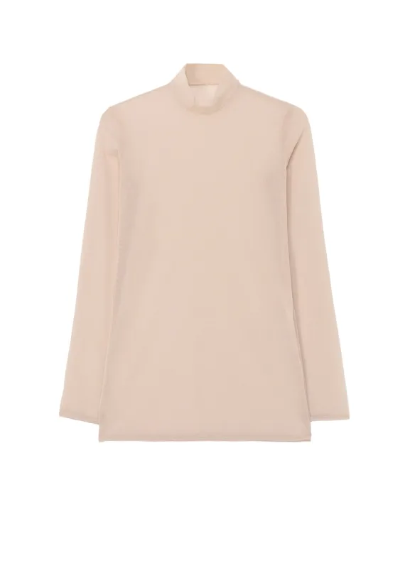 PE TULLE  HIGH NECK PULLOVER sold by Yohji Yamamoto