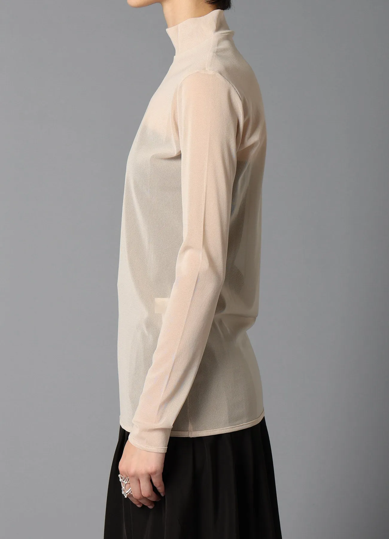 PE TULLE HIGH NECK PULLOVER sold by Yohji Yamamoto product image thumbnail 5