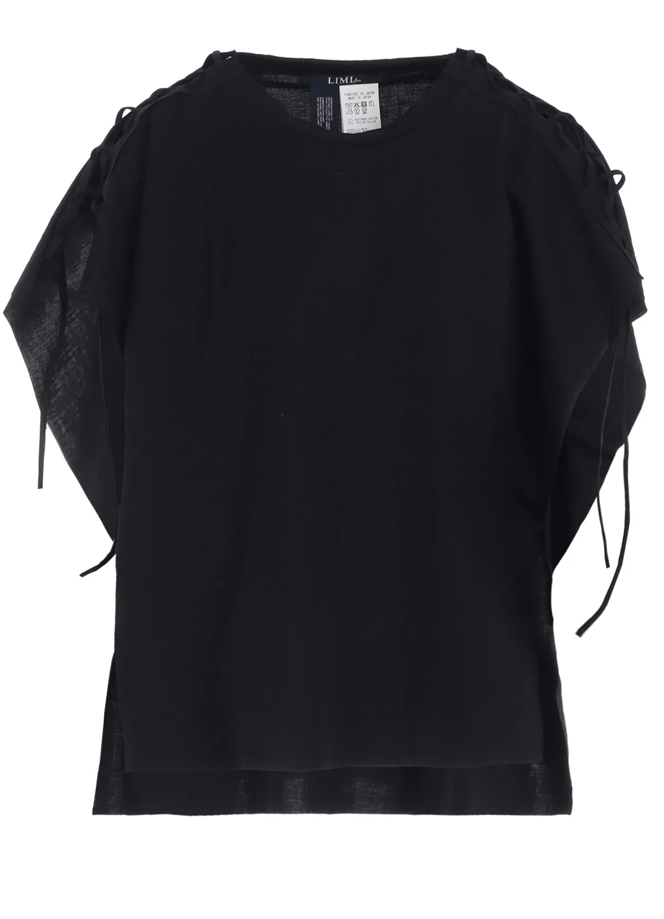 NATURAL SMOOTH LACE UP SQUARE TEE sold by Yohji Yamamoto product image thumbnail 2