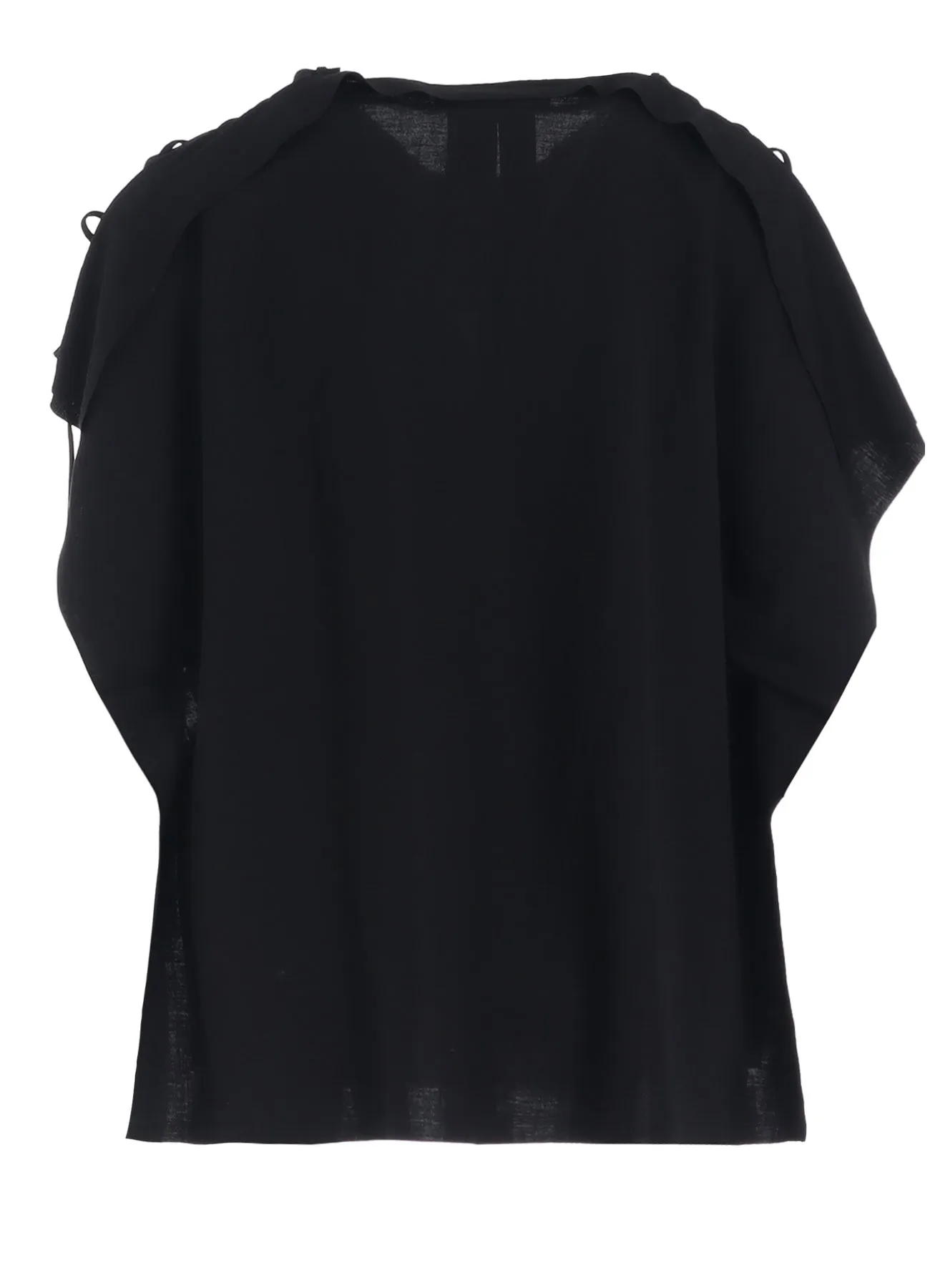 NATURAL SMOOTH LACE UP SQUARE TEE sold by Yohji Yamamoto product image thumbnail 3