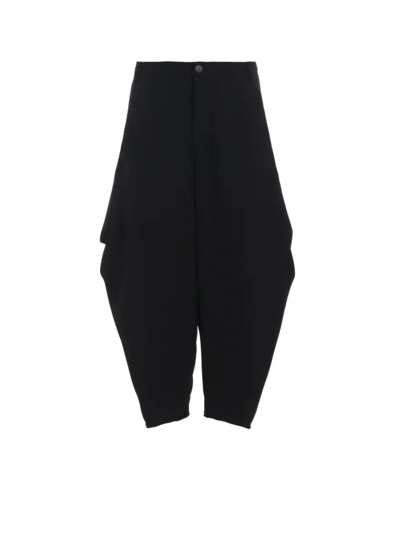 DOUBLE SATIN BIG TUCK PANTS made by Yohji Yamamoto